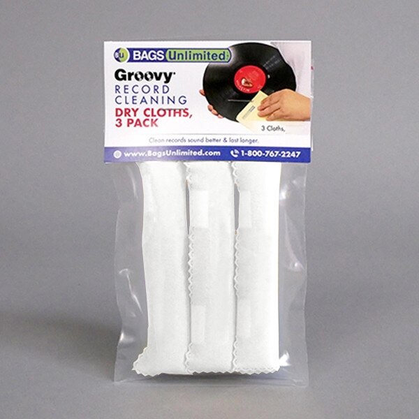 Vinyl Record Microfiber White Clean